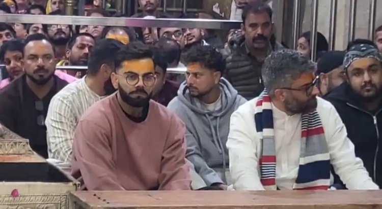 महाकाल की में  शरण पहुंचे  विराट कोहली और उमेश यादव