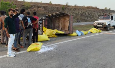 नेशनल हाईवे पर कार और लोडिंग ऑटो में भिड़ंत, दो घायल